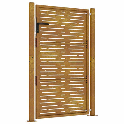 Garden Gate 100x150 cm Corten Steel Square Design