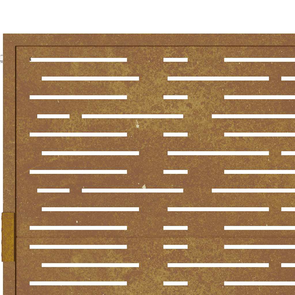 Garden Gate 100x150 cm Corten Steel Square Design