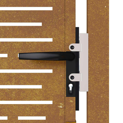 Garden Gate 100x150 cm Corten Steel Square Design