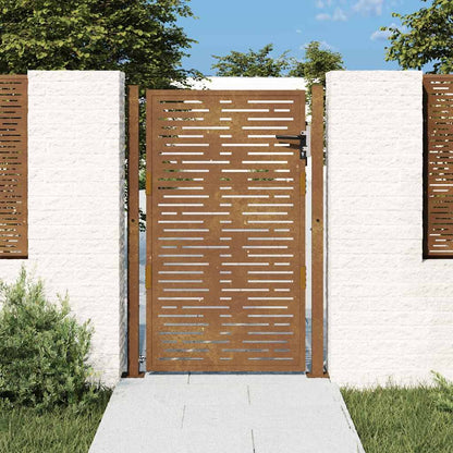 Garden Gate 100x150 cm Corten Steel Square Design