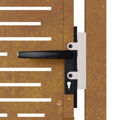 Garden Gate 100x175 cm Corten Steel Square Design