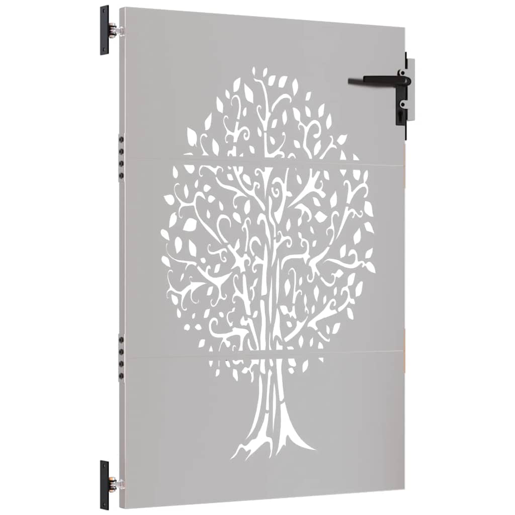 Garden Gate 85x125 cm Corten Steel Tree Design
