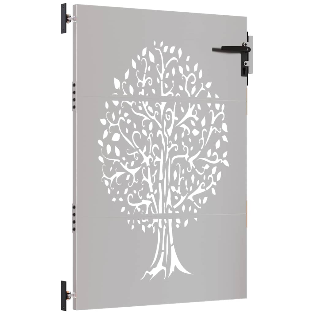 Garden Gate 85x150 cm Corten Steel Tree Design
