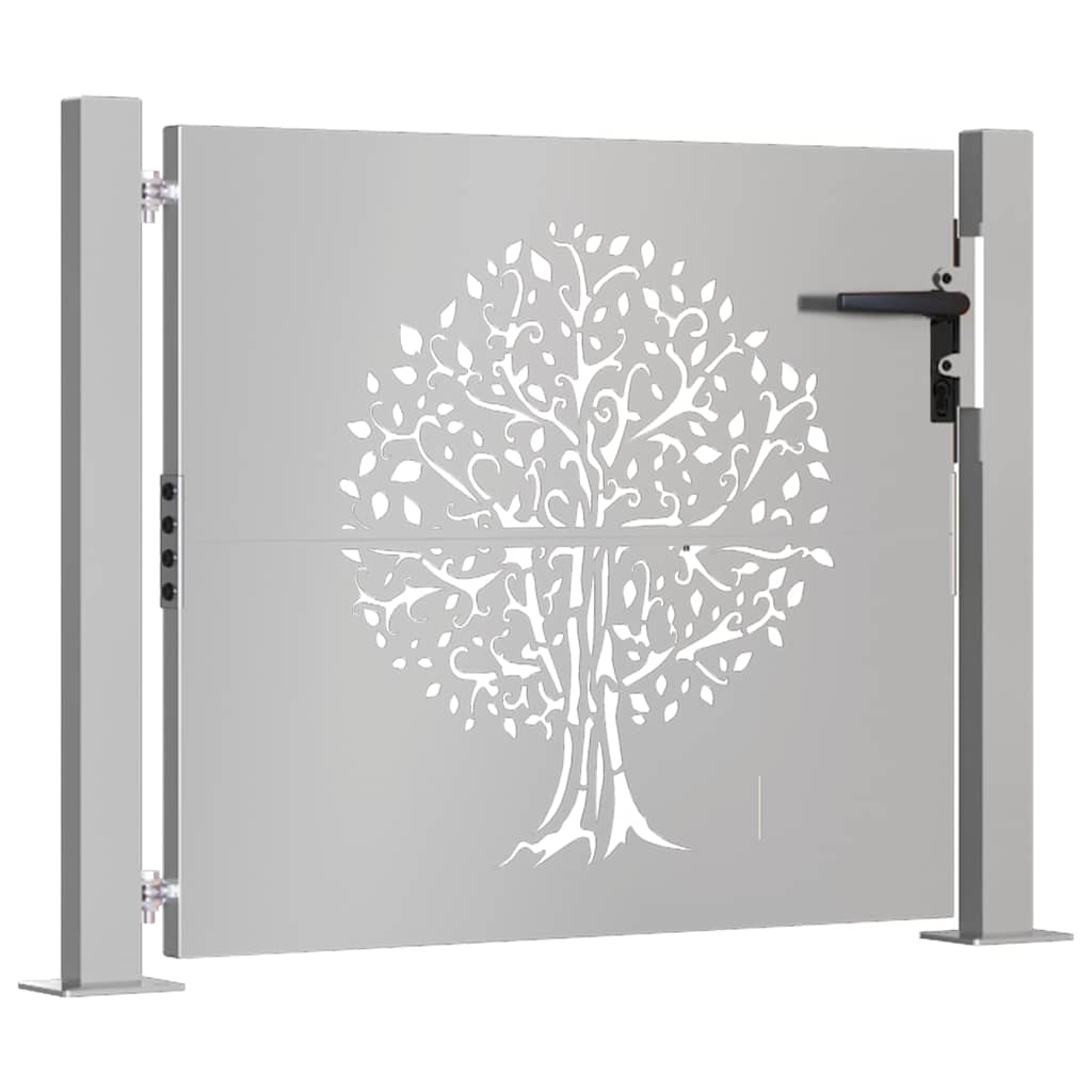 Garden Gate 100x75 cm Corten Steel Tree Design