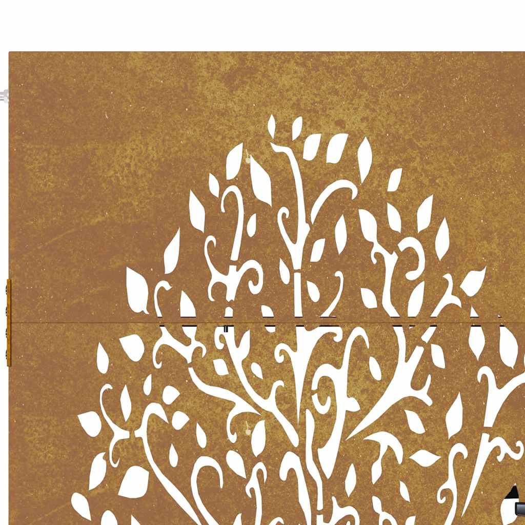 Garden Gate 100x75 cm Corten Steel Tree Design