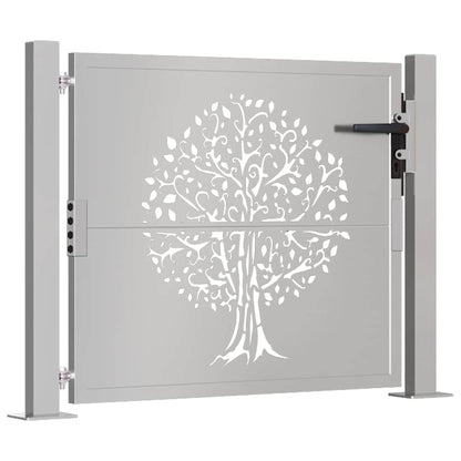 Garden Gate 100x100 cm Corten Steel Tree Design