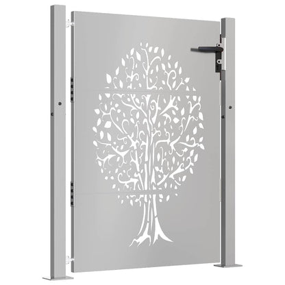 Garden Gate 100x150 cm Corten Steel Tree Design