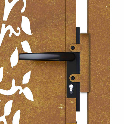 Garden Gate 100x150 cm Corten Steel Tree Design