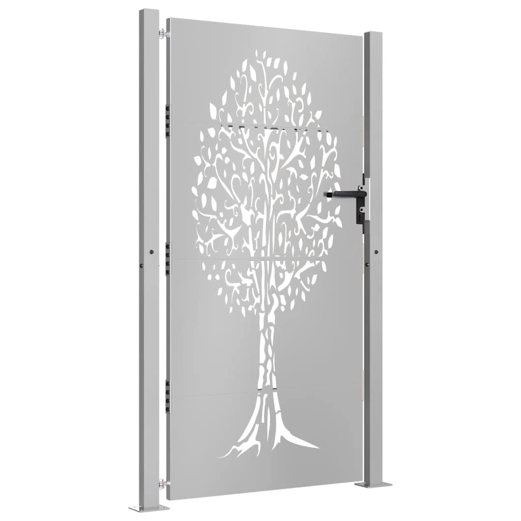 Garden Gate 100x200 cm Corten Steel Tree Design