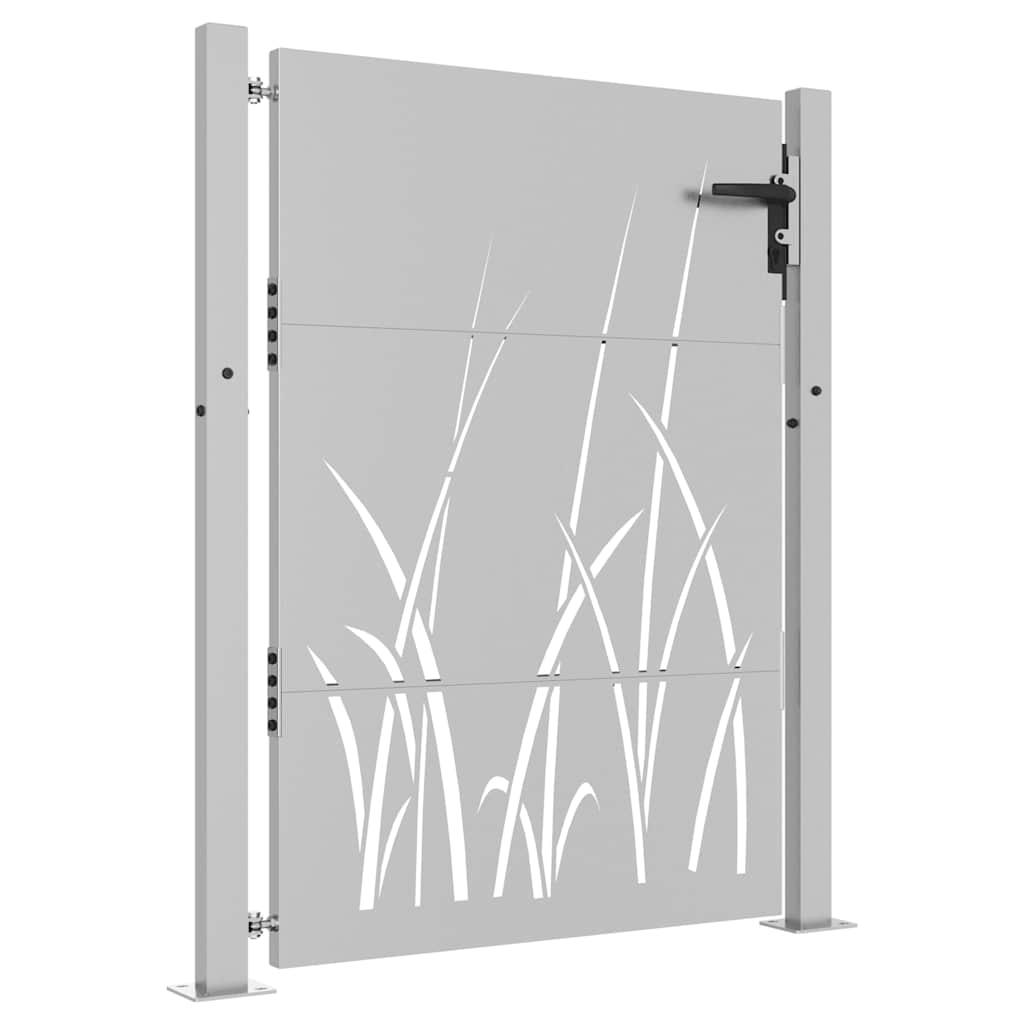 Garden Gate 100x150 cm Corten Steel Grass Design
