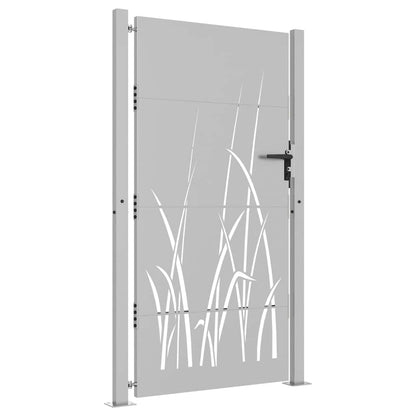 Garden Gate 100x175 cm Corten Steel Grass Design