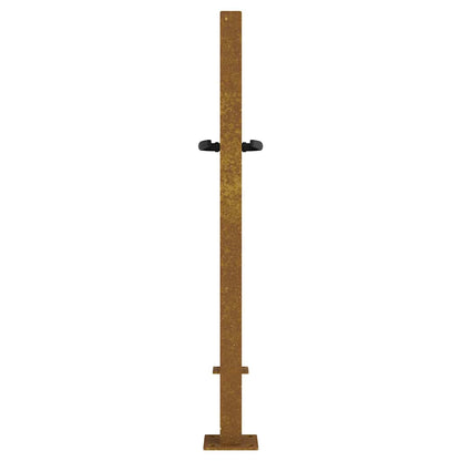 Garden Gate 100x75 cm Corten Steel Bamboo Design
