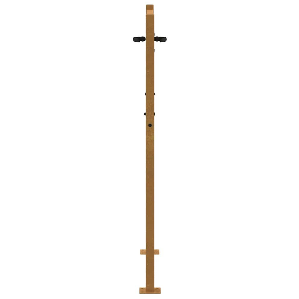Garden Gate 100x125 cm Corten Steel Bamboo Design