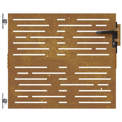 Garden Gate 85x75 cm Corten Steel Square Design