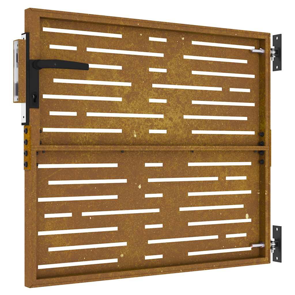 Garden Gate 85x75 cm Corten Steel Square Design