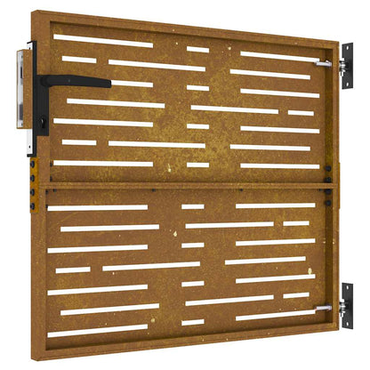 Garden Gate 85x75 cm Corten Steel Square Design