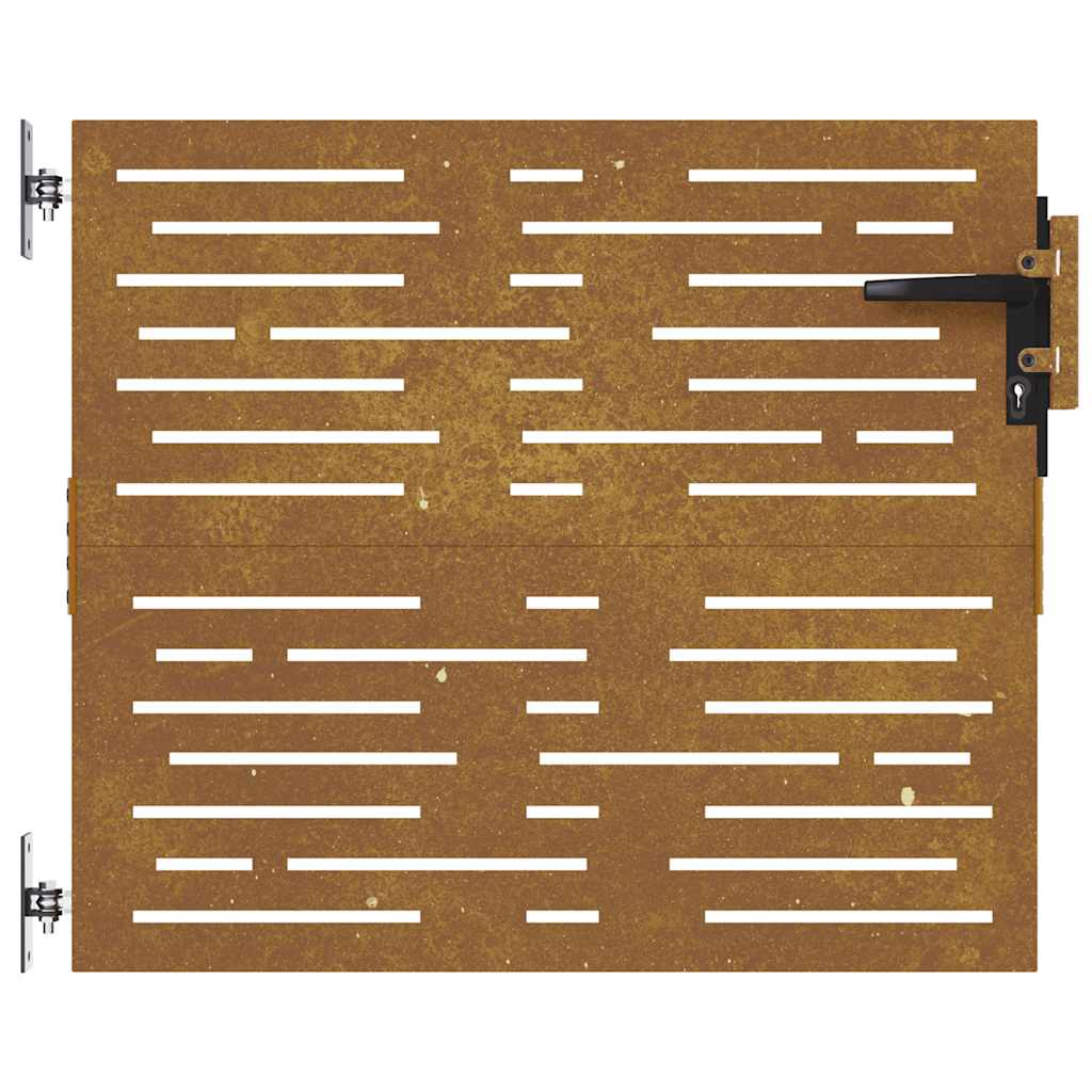 Garden Gate 85x100 cm Corten Steel Square Design