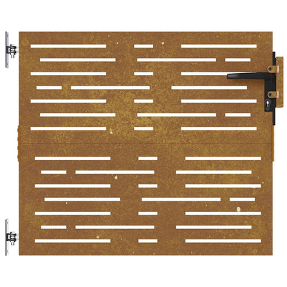 Garden Gate 85x100 cm Corten Steel Square Design