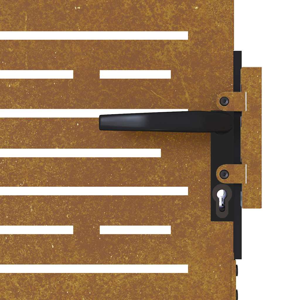 Garden Gate 85x100 cm Corten Steel Square Design