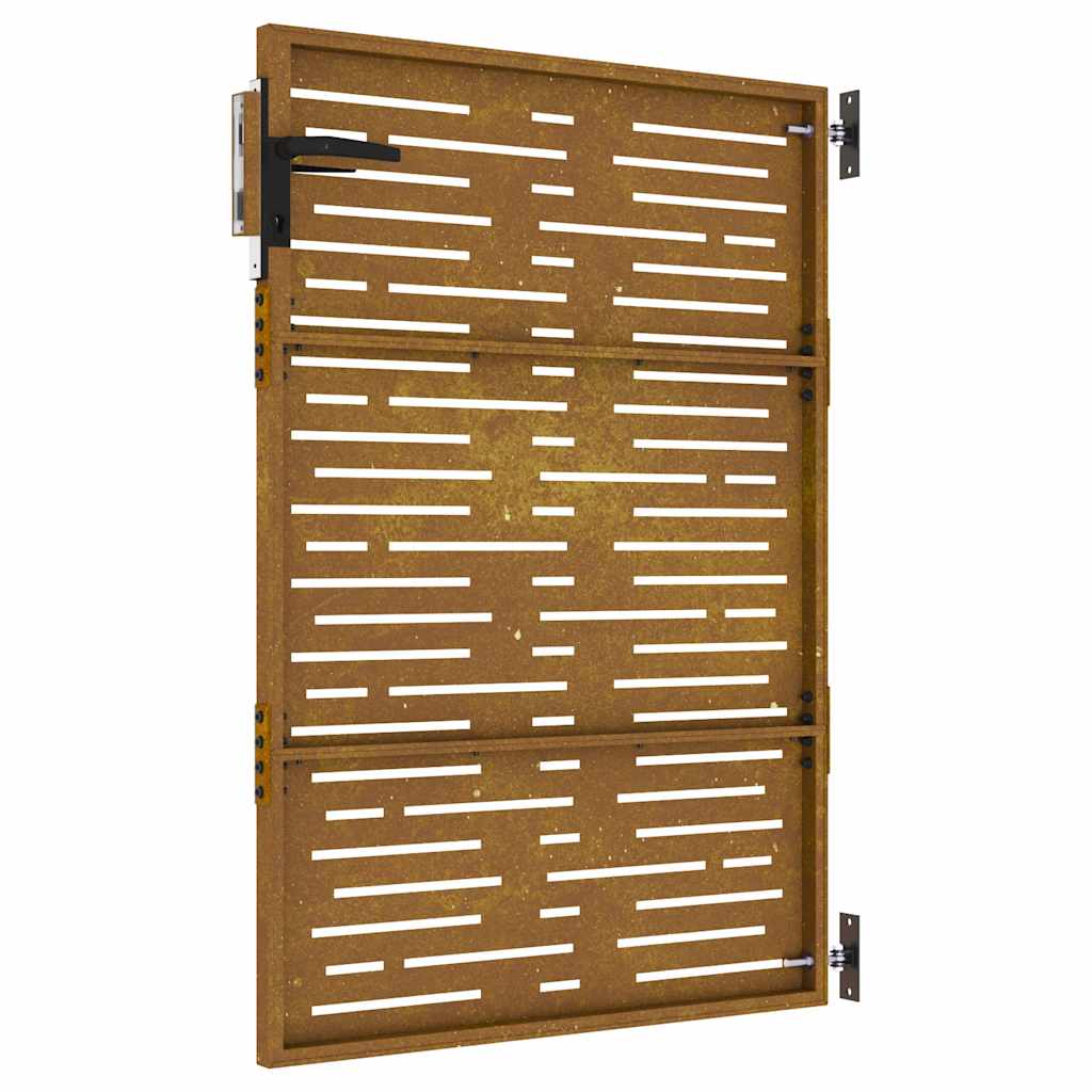 Garden Gate 85x150 cm Corten Steel Square Design