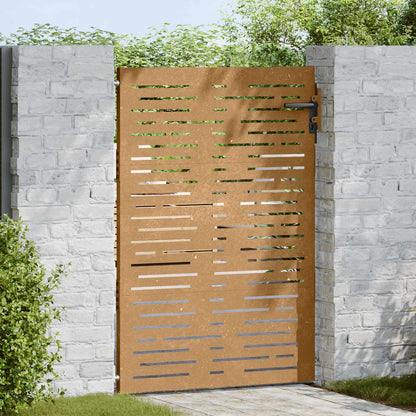 Garden Gate 85x150 cm Corten Steel Square Design