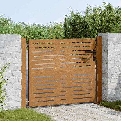 Garden Gate 100x75 cm Corten Steel Square Design