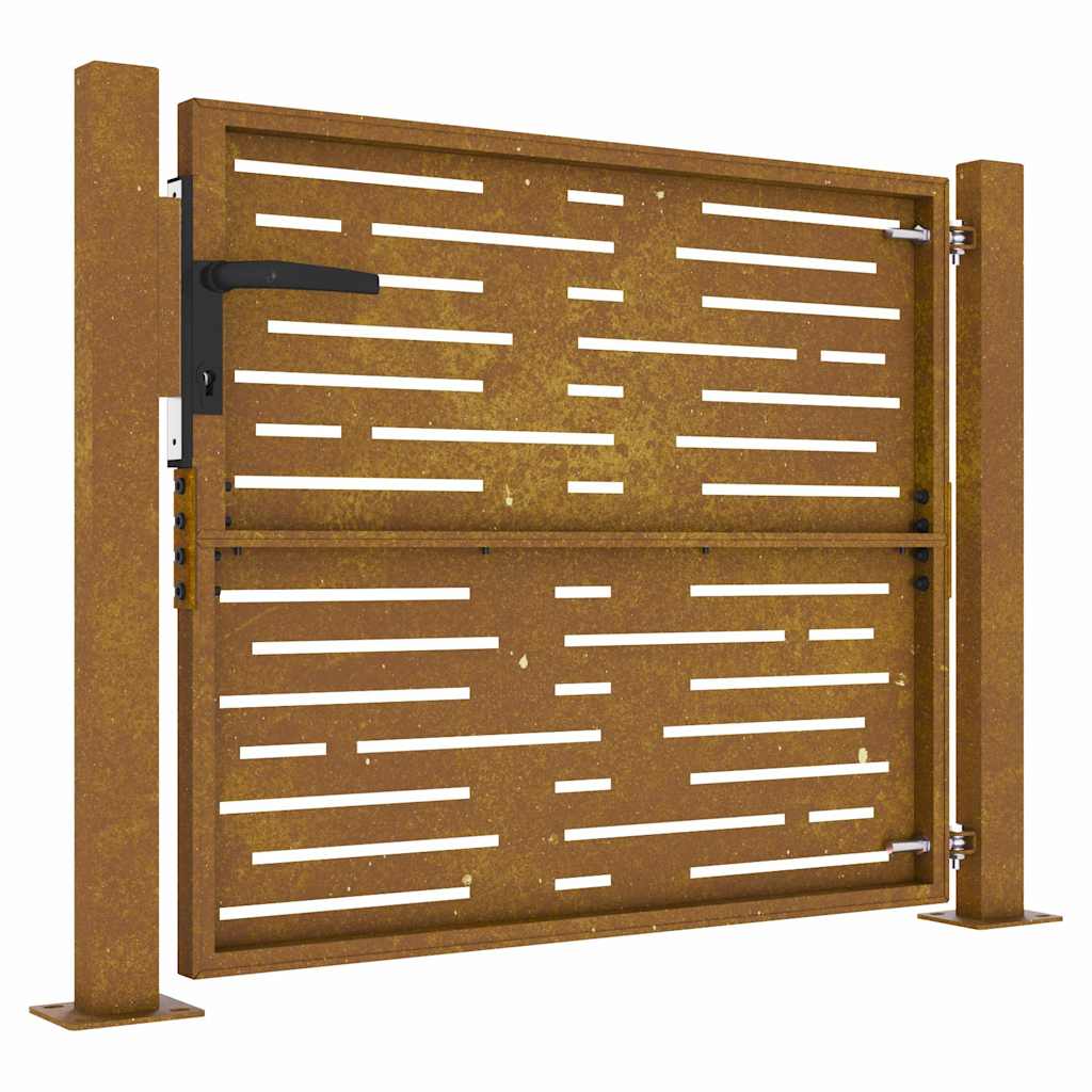 Garden Gate 100x75 cm Corten Steel Square Design