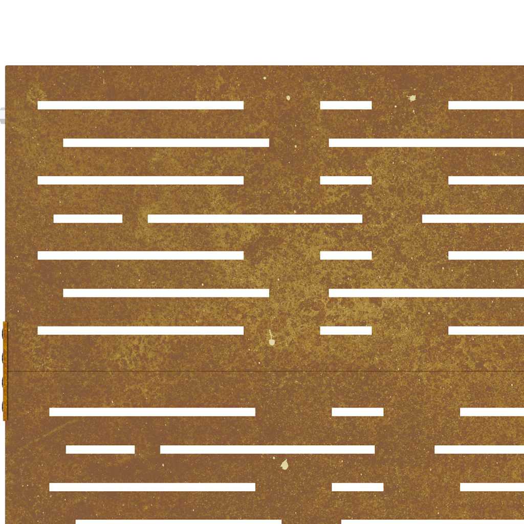 Garden Gate 100x75 cm Corten Steel Square Design