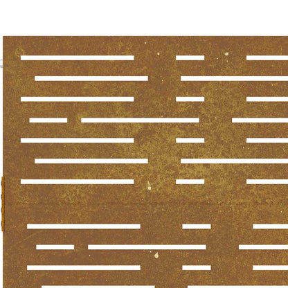 Garden Gate 100x75 cm Corten Steel Square Design