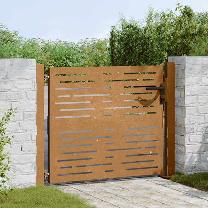 Garden Gate 100x100 cm Corten Steel Square Design
