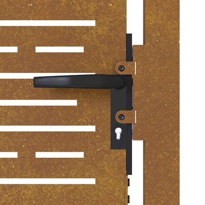 Garden Gate 100x100 cm Corten Steel Square Design