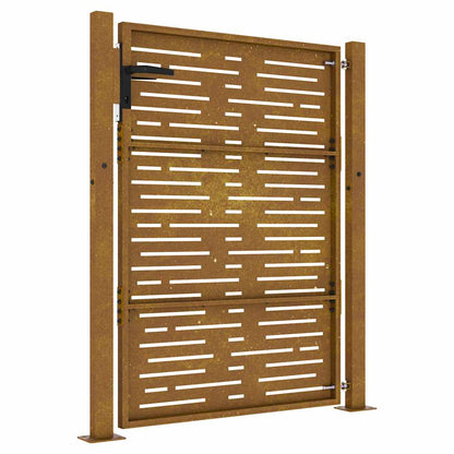 Garden Gate 100x125 cm Corten Steel Square Design
