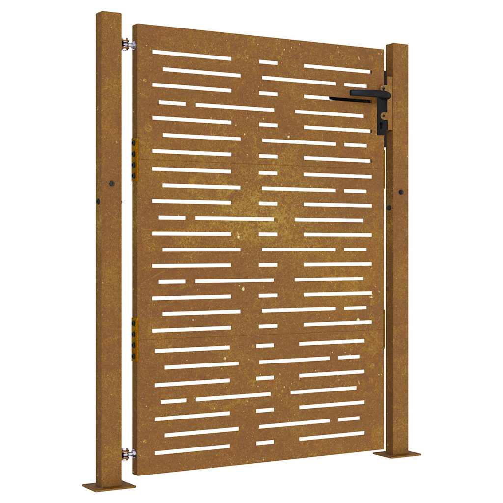 Garden Gate 100x150 cm Corten Steel Square Design