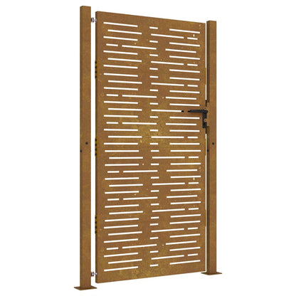 Garden Gate 100x175 cm Corten Steel Square Design