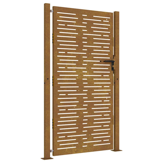 Garden Gate 100x175 cm Corten Steel Square Design