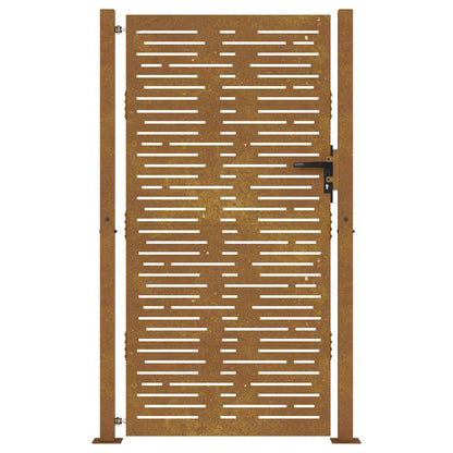 Garden Gate 100x175 cm Corten Steel Square Design