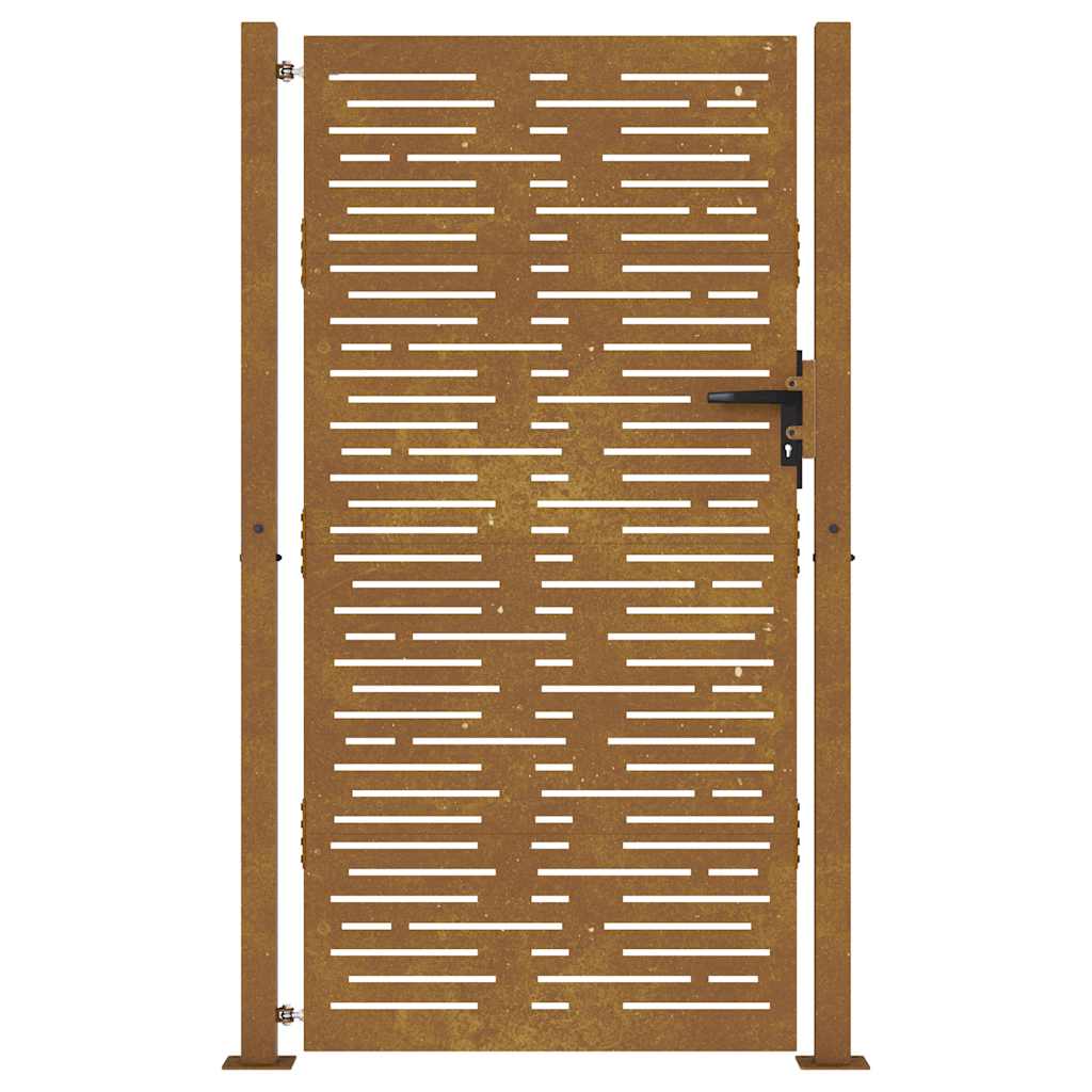 Garden Gate 100x175 cm Corten Steel Square Design