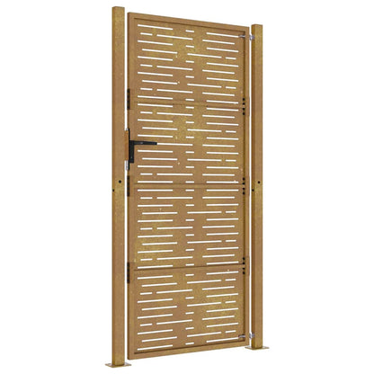 Garden Gate 100x175 cm Corten Steel Square Design