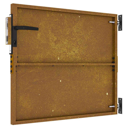 Garden Gate 85x125 cm Corten Steel Square Design