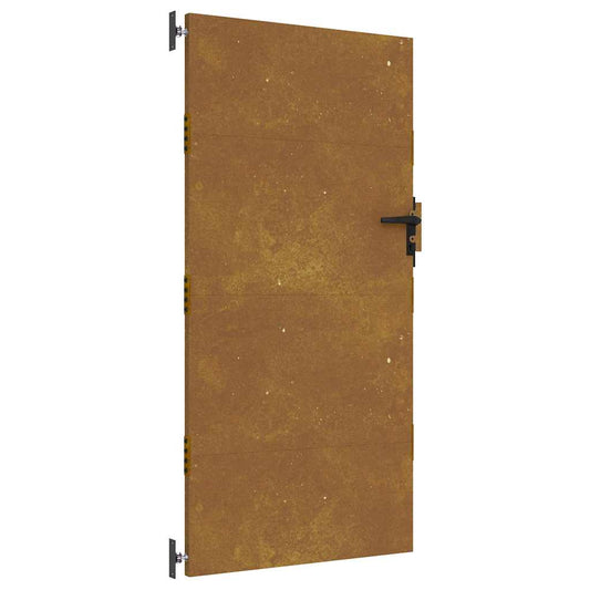 Garden Gate 85 x 175 cm Powder-coated steel Black Lockable