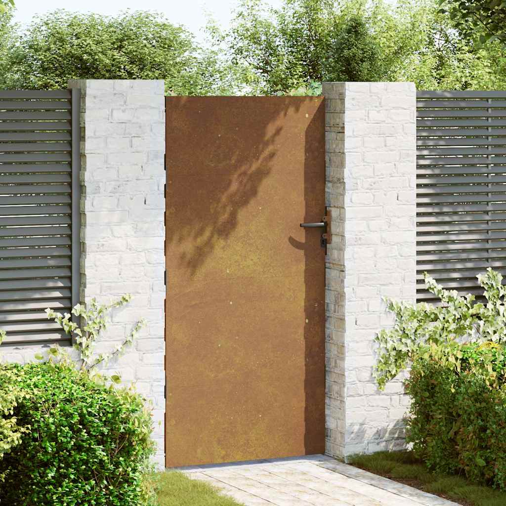 Garden Gate 85x175 cm Corten Steel