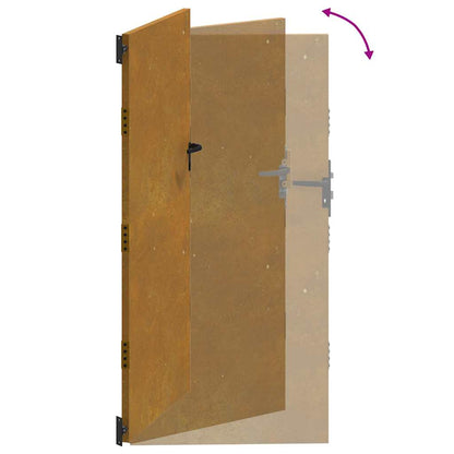 Garden Gate 85x200 cm Corten Steel