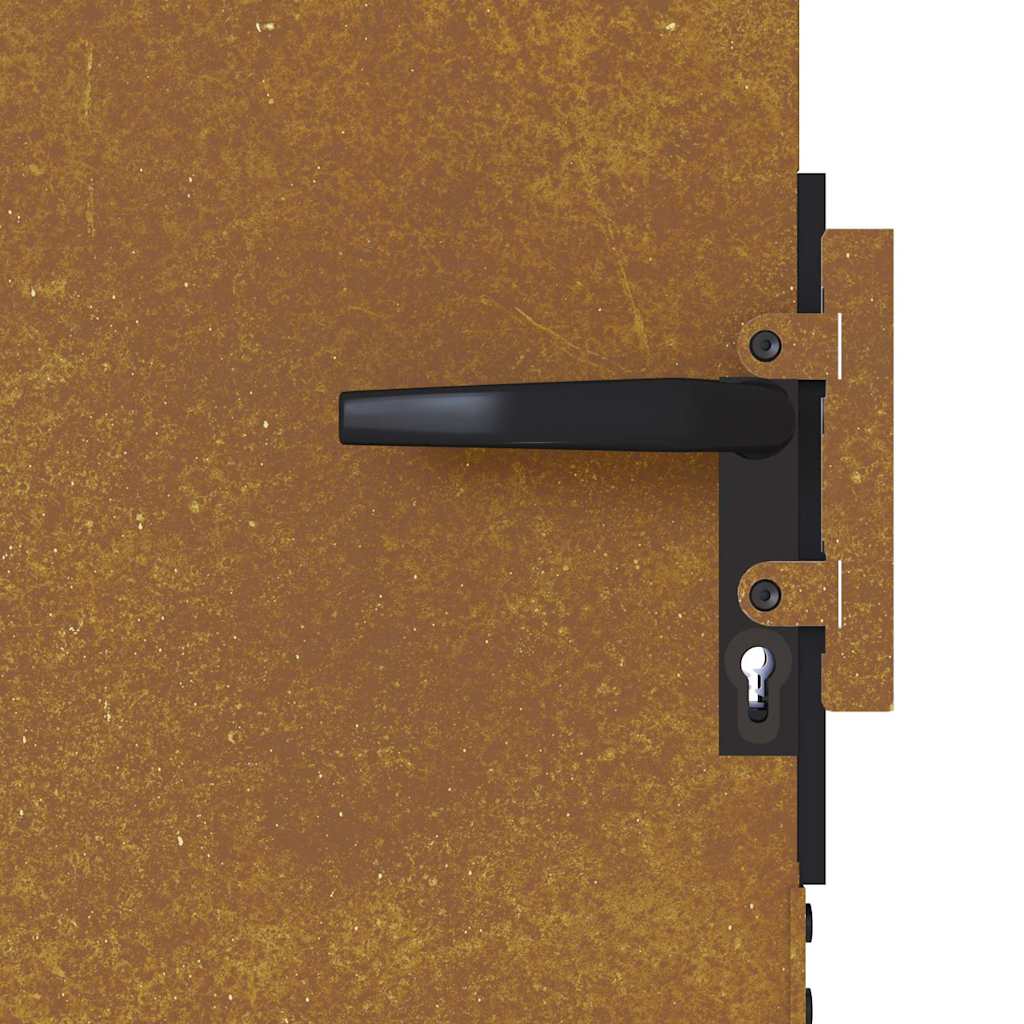 Garden Gate 85x200 cm Corten Steel