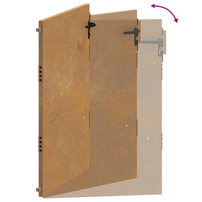 Garden Gate 100x125 cm Corten Steel