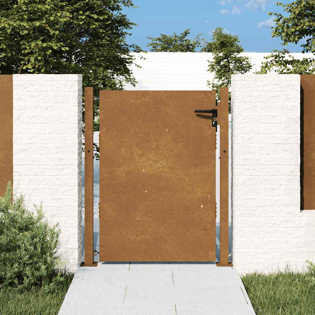 Garden Gate 100x125 cm Corten Steel