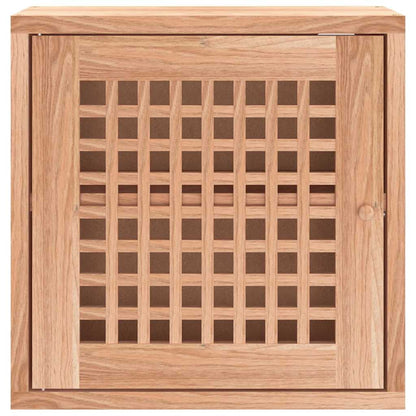 Wall Cabinet 42x18x42 cm Solid Wood Walnut