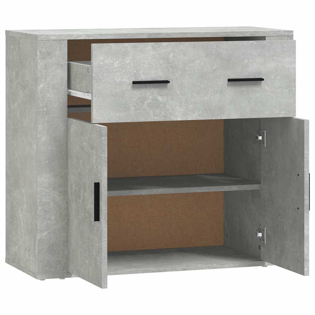 Sideboard Concrete Grey 80x33x70 cm Engineered Wood