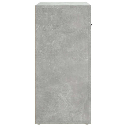 Sideboard Concrete Grey 80x33x70 cm Engineered Wood