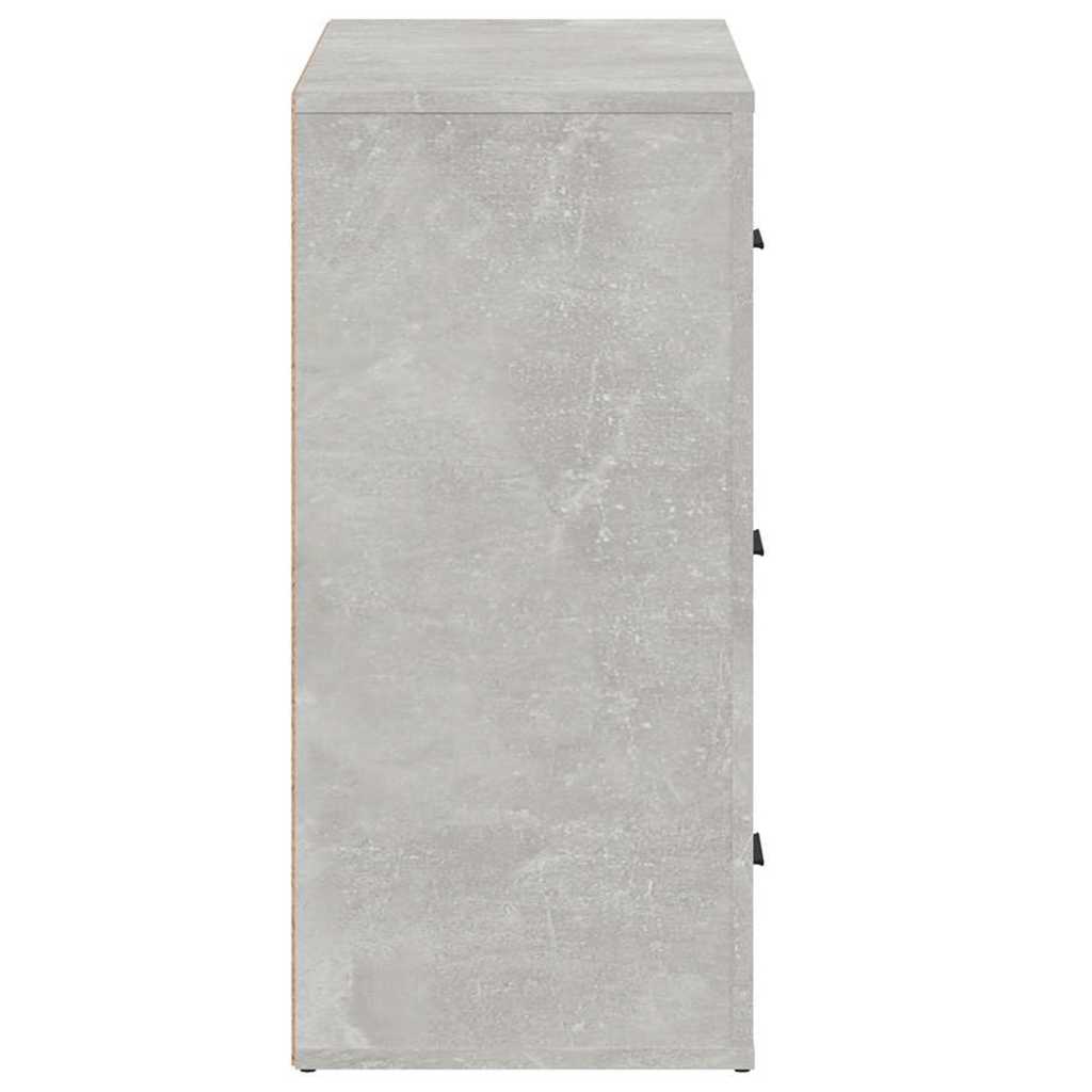Sideboard Concrete Grey 80x33x70 cm Engineered Wood