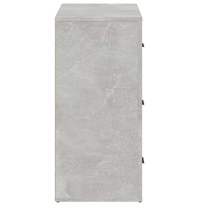 Sideboard Concrete Grey 80x33x70 cm Engineered Wood